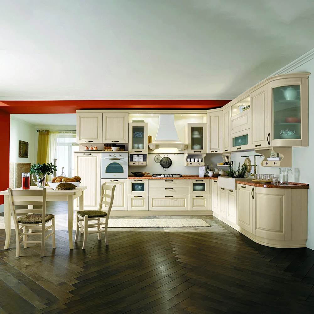 Contemporary Home Furniture Custom Built In Wood Kitchen Cupboard