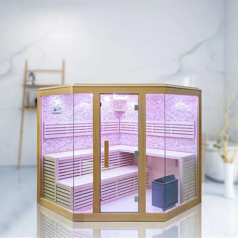 Wholesale Wood Sauna Room for Therapy Cedar Sauna Luxury far Infrared Sauna
