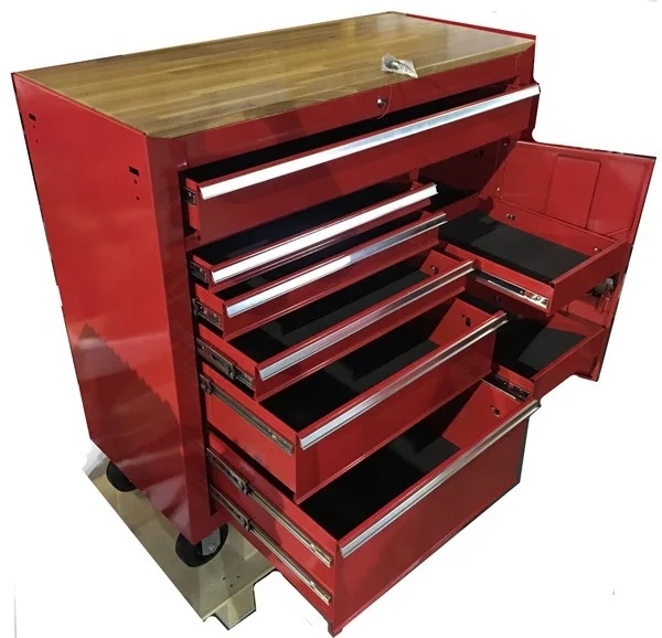 Wholesale 8  drawers heavy duty trolley tool Cabinet with door craftsman tools