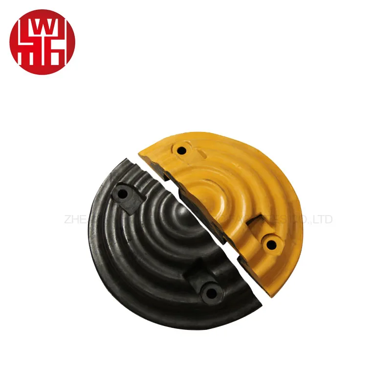 Rugged and beautiful strip wide rubber road bumps