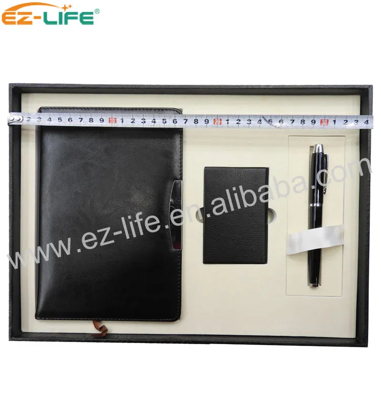 Advertising Best Selling-Items Card Holder Metal Customised Pen Paper Notebook