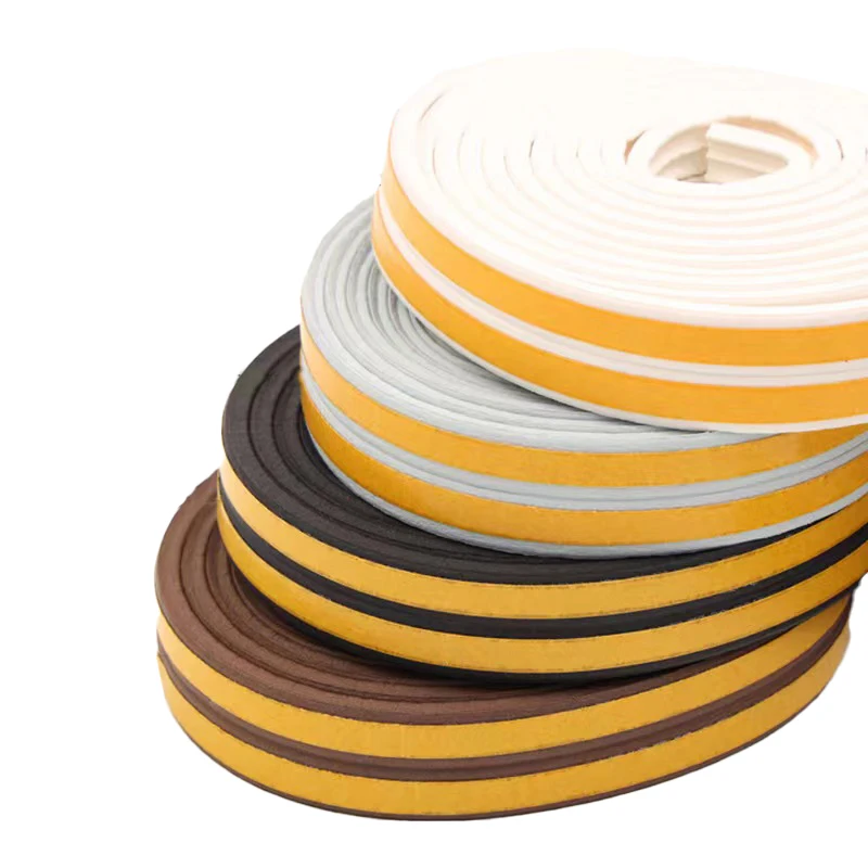 Epdm 3m Rubber Door Window Frame Seals Foam Weather Stripping Sound Proof Sealing Strips Draught Excluder Self Adhesive