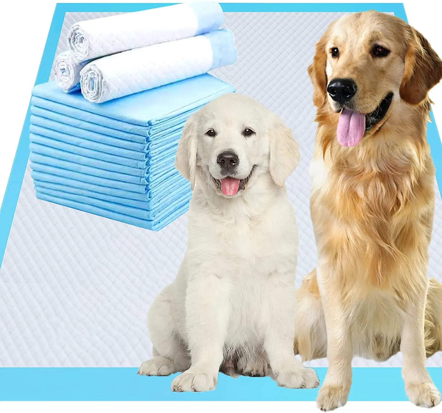 Factory Super Absorbent Waterproof Disposable Polymer Puppy Mat Quick Dry Pet Training Dog Pee Pads
