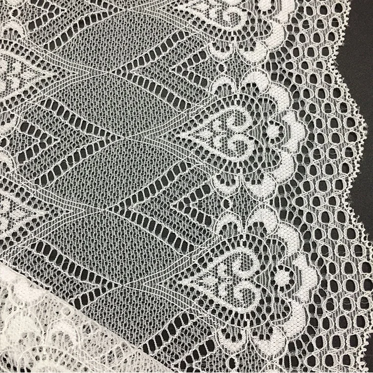 2021 New fashion 6 inches stretch elastane deco lace border trim for lingeries 15cm