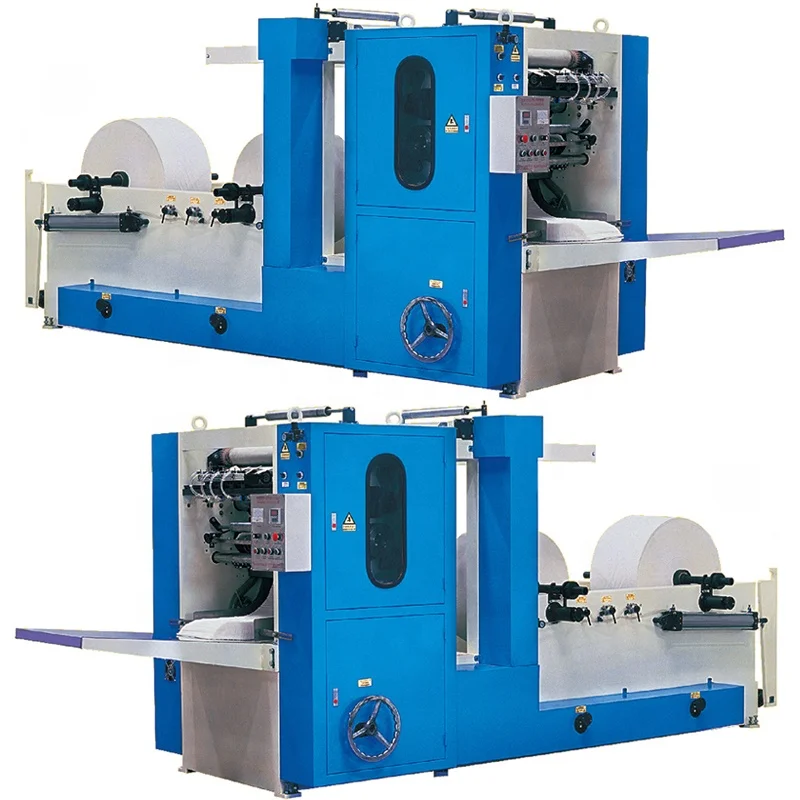 2/3/4/5/6/7 Line  Steel To Rubber/Steel Embossing V Fold Soft Facial Tissue Paper Folding Machine