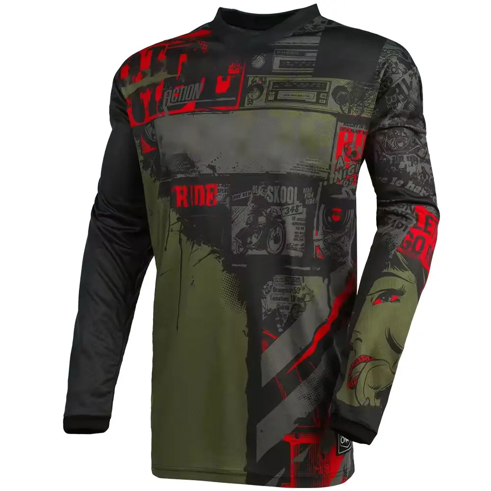 2022 Custom Men Team Motorsport GP Summer Quick Dry Shirt Racing Jersey Long Sleeve Shirt Clothing Motorcycle Jersey T-Shirt