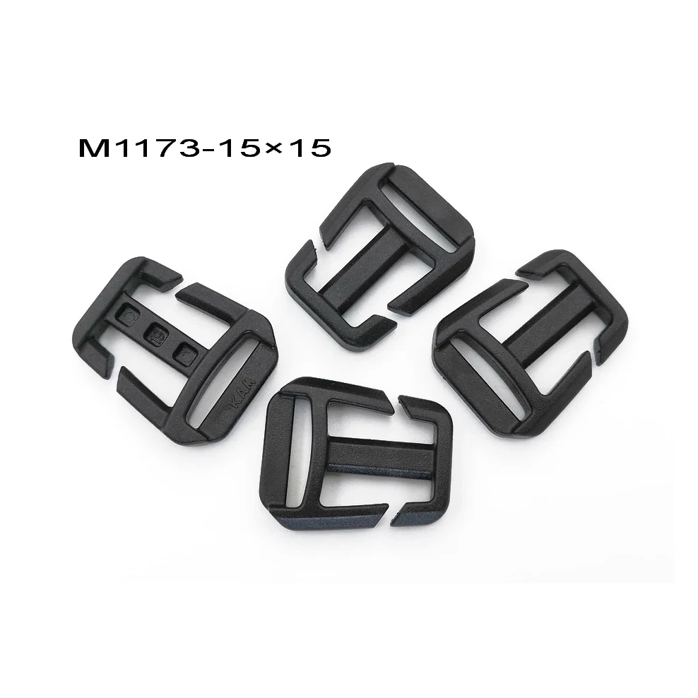 Webbing Colorful Plastic Slider Tri-Glide Adjust Buckles for Cat Dog Collar Backpack Straps(15mm)