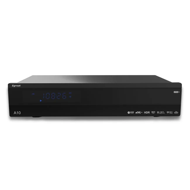 Медиаплеер 4K UHD Egreat A10 proTV Box Samba NFS share с поддержкой 2 ГБ/16 ГБ HDR 10 Blu-Ray 3D медиаплеер