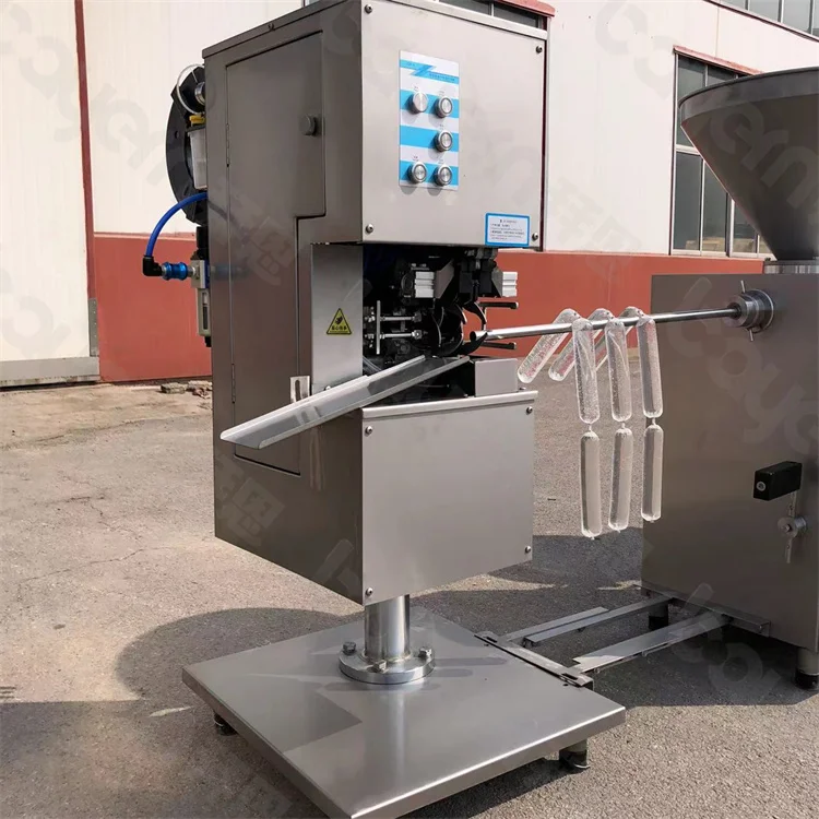 Hotdog and Sausage Maker Machine Vacuum Sausage Filler Twister Sausage Stuffer and Clipper Food Product Processing Machine