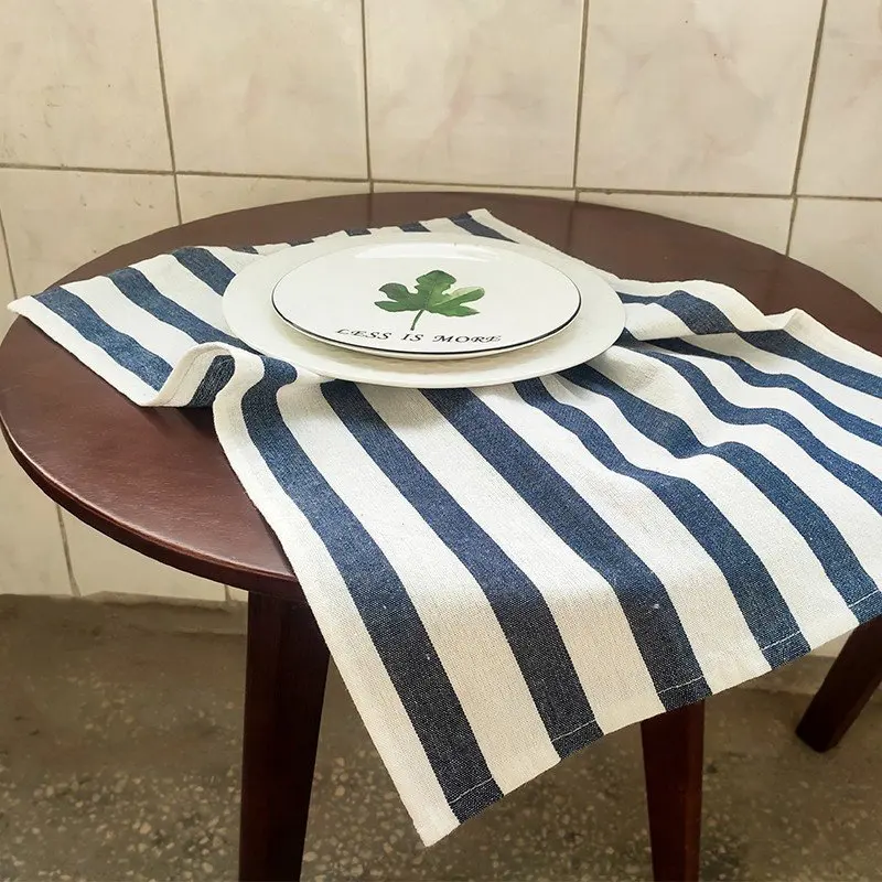 100% Cotton Ins Style Gingham Table Cloth Napkin Table Set