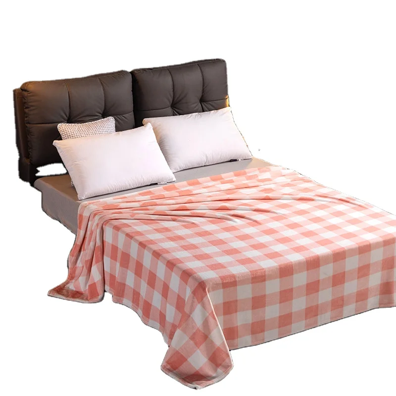 China blanket long hair flannel soft micro flannel fleece fabric for blanket bedsheet printed flannel manufacturer blanket solid