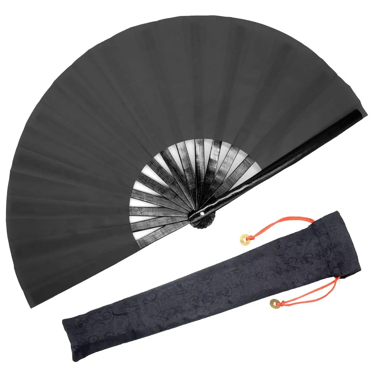 Factory Price 13 Inch Fabric Large Rave Fans Different Colors Rave Fan Custom