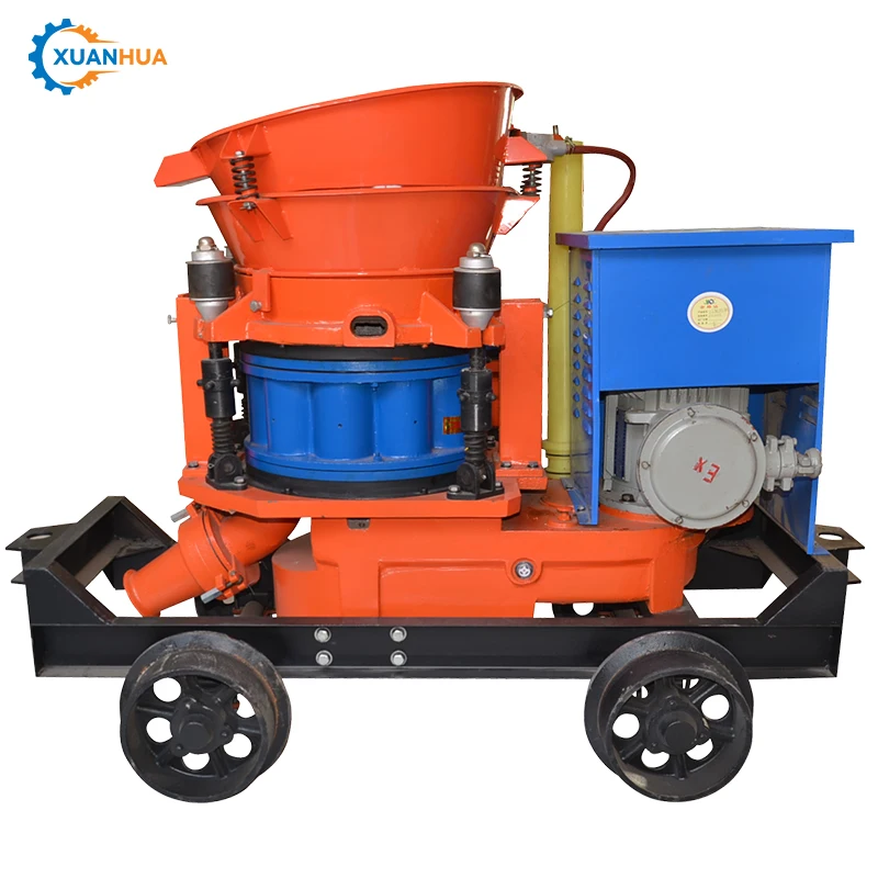 Concrete Injection Shoot Throwing Machine Dry Wet Mix Concrete Spray Shotcrete Shot-Blasting Machine