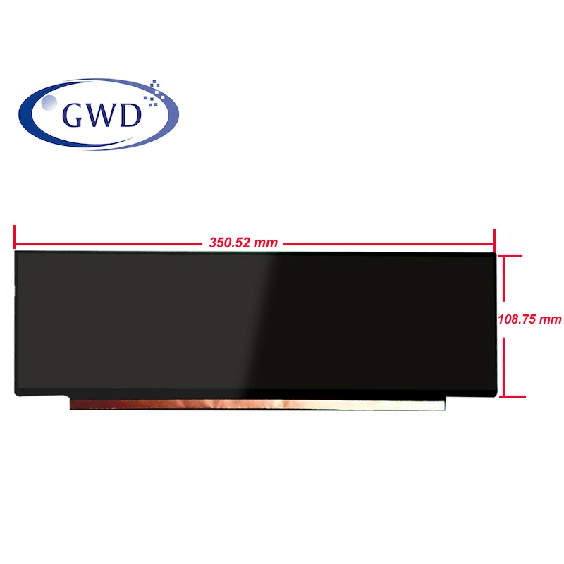 special shape Industrial screen 350*108 mm LCD panel TFT matrix 60hz IPS wideview Rectangle monitor NV140XTM N52