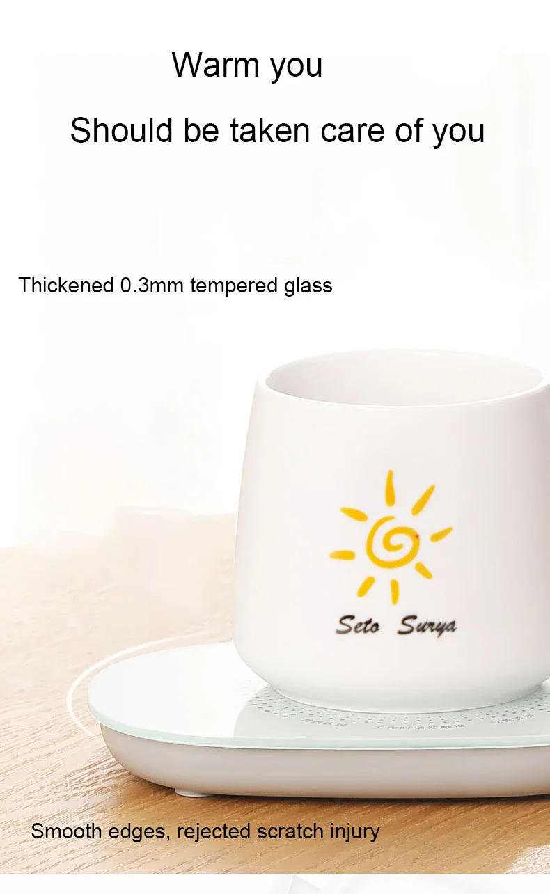 Popular smart  mug tea cup pad coffee cup warmer usb heat milk warmer warmer cup