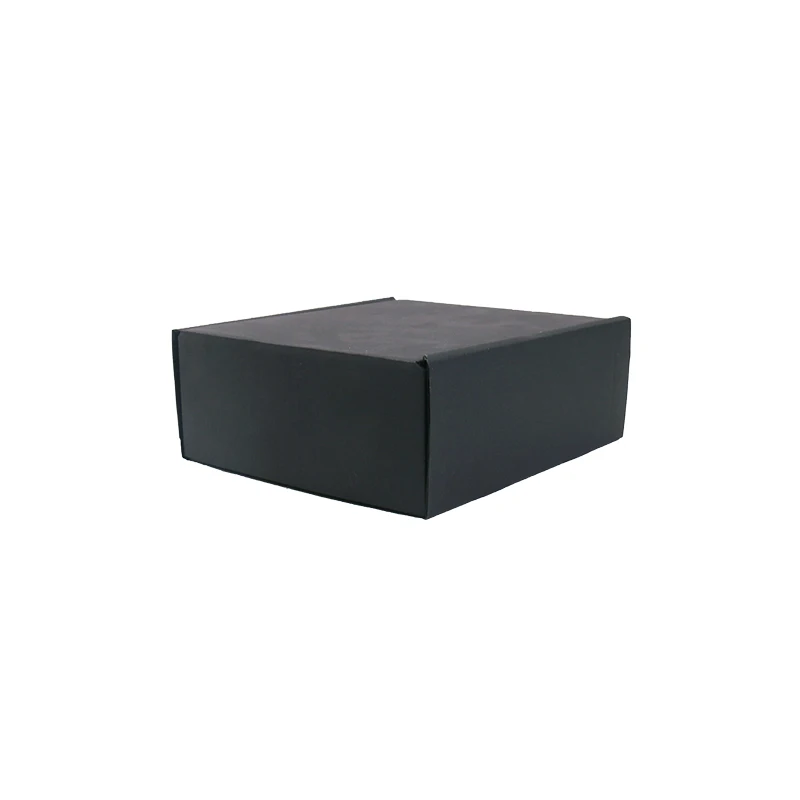 Custom Logo  Large Matte Biodegradable Ecommerce Shipping  Black Mailer Box Carton Corrugated Boxes