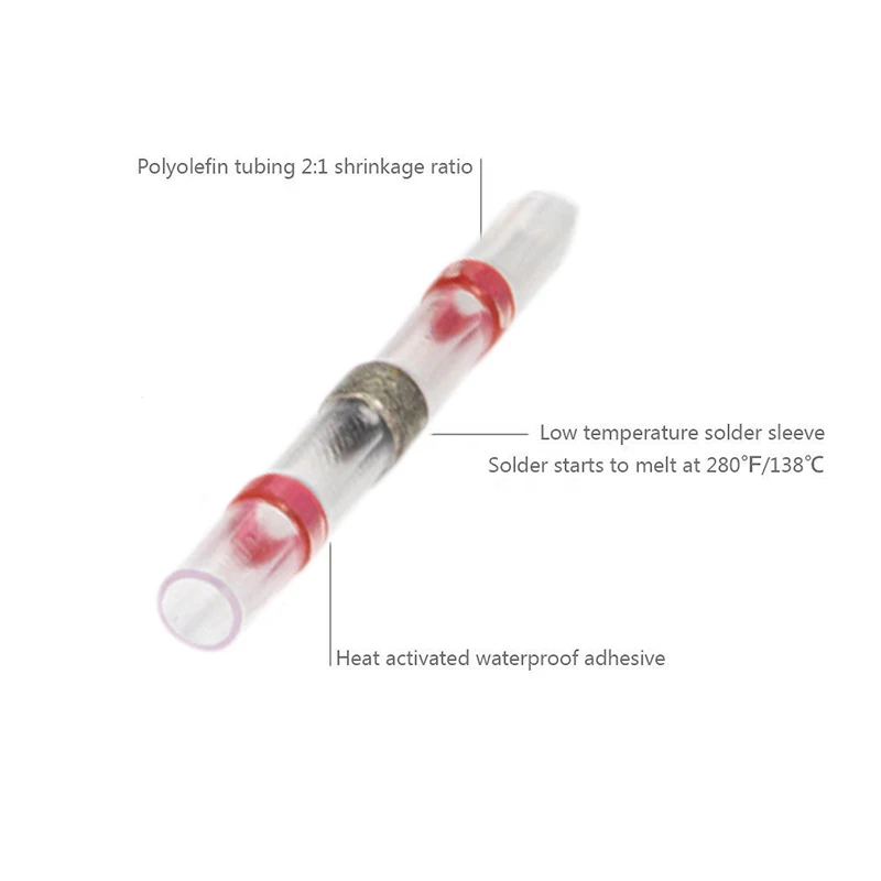 
Solder Seal Heat Shrink Wire Butt Connectors Ip67 Wire Connector Kit 
