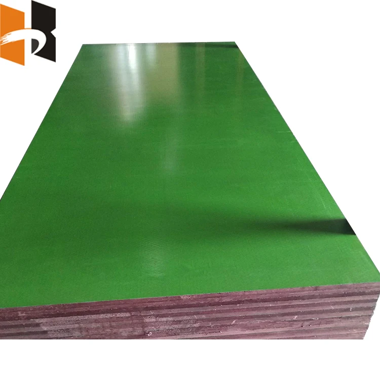 4x8x12mm High Reused Green PP Plastic Formwork Film Faced Plywood For Construction