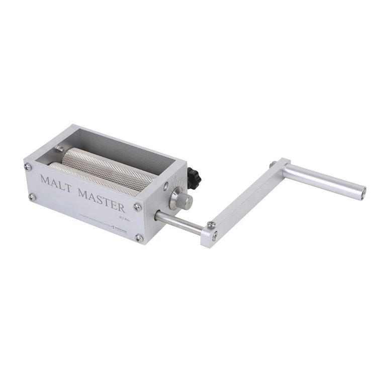 Stainless Steel Homebrew Adjustable 2 Roller Grain Malt Mill Manual Barley Crusher Grinder