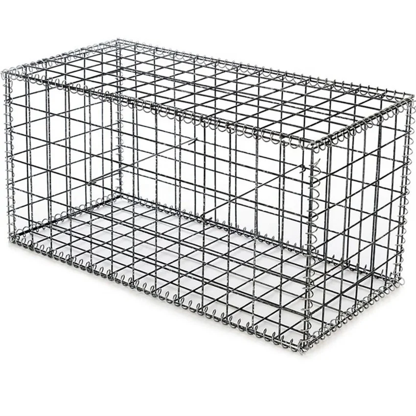Source manufacturer stone cage welded galvanized iron wire mesh metal gabion fence decorative wall gabion box for garden