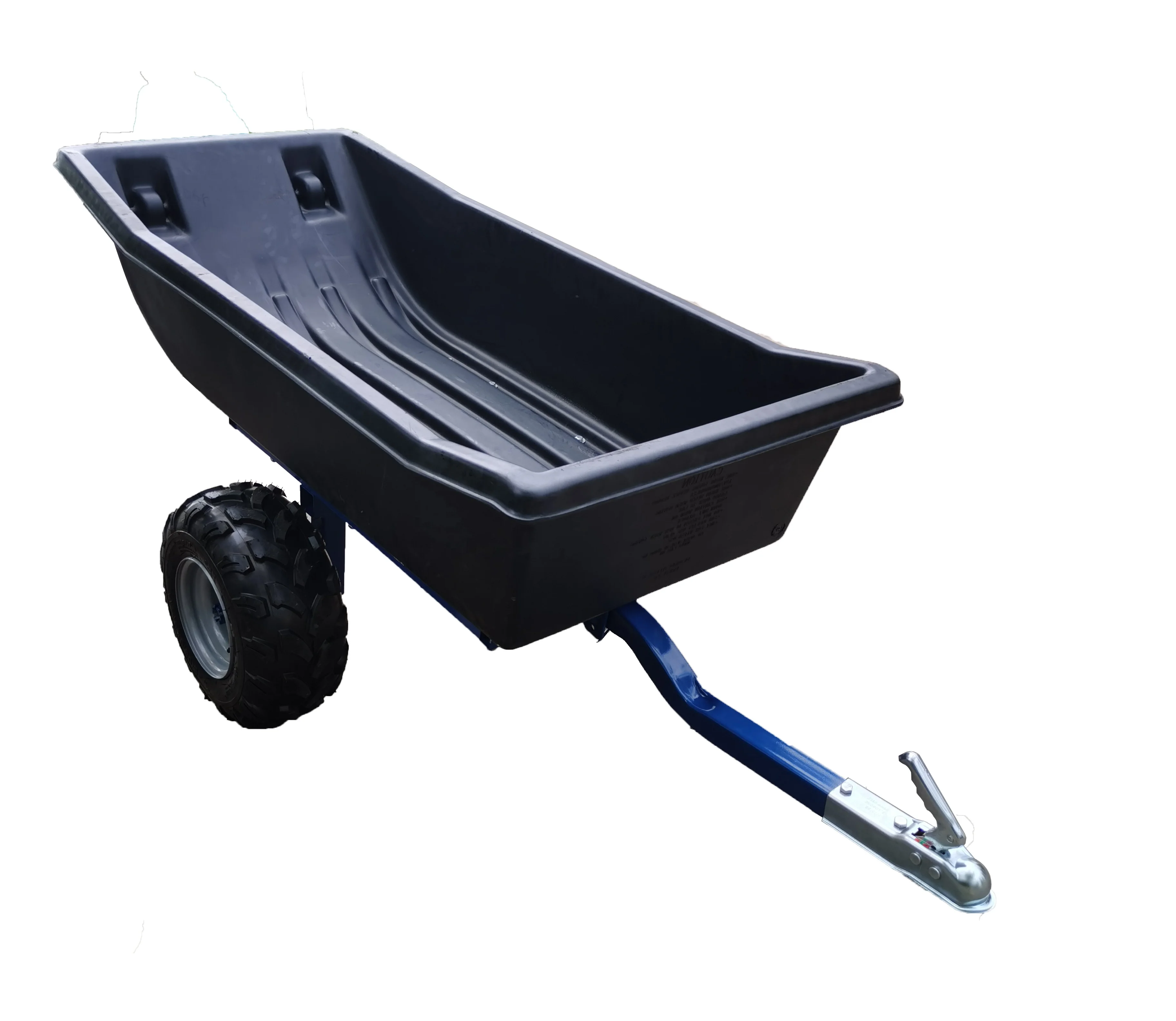 All-Terrain Truck Car Tow-Behind Metal Frame Plastic Heavy Duty Easy Assembly ATV Camper Transport Dump Trailer