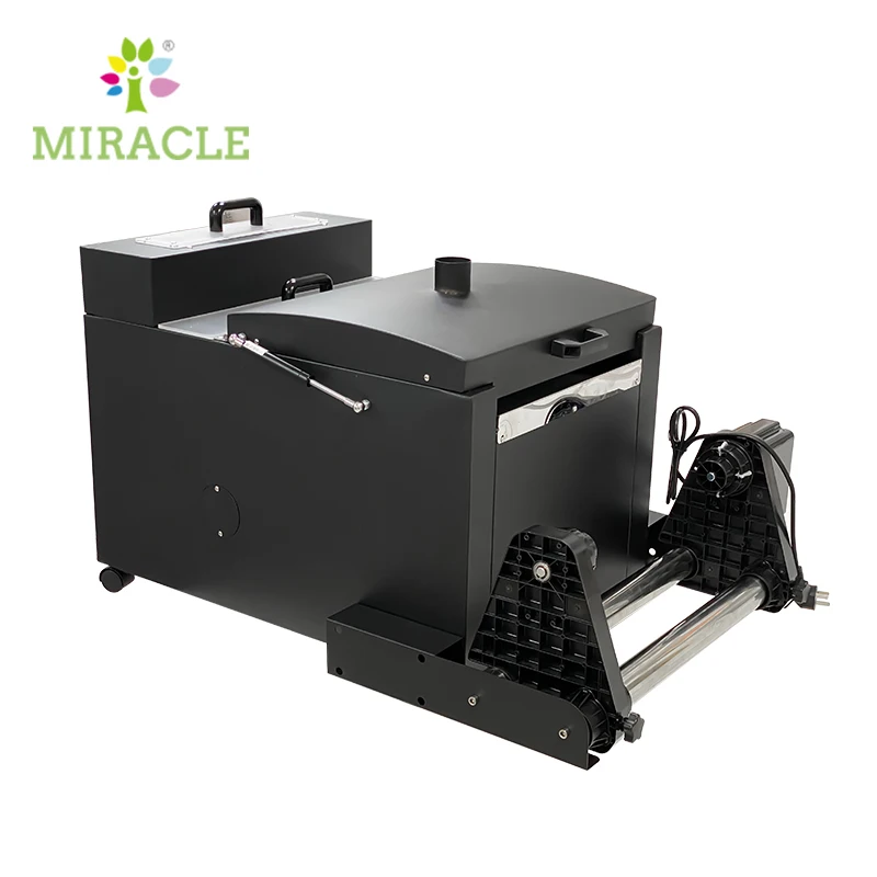 A3 Mini Powder Shaking Machine DTF Film hot melt adhesive powder shaker curing drying oven collect stand combine  device