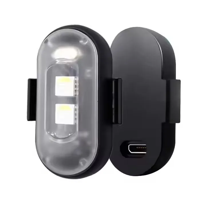 USB Rechargeable Bicycle Tail Light RGB Color Changing Bike Safety Light LED Warning Light With Remote Control