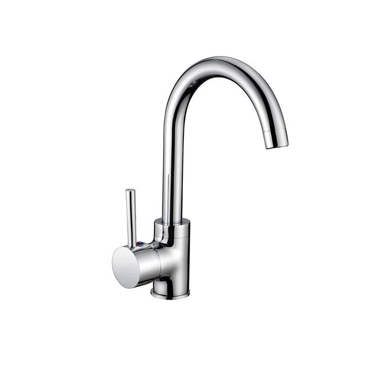 Factory directly  Brass Chrome Single lever handle Deck mounted mixer Classic Lavatory bathtub basin mixer tap