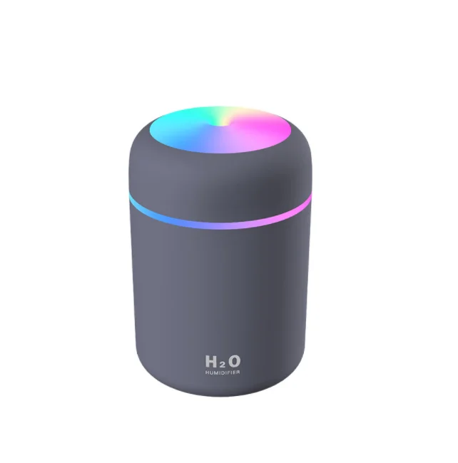 300ml Cup USB Air Humidifier Ultrasonic Mini Car Mist Maker Humidifier With 7 Colors LED Lights Mini Office Car Air Purifier