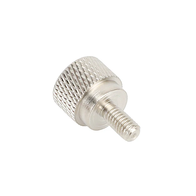 Stainless steel round head hand-tight screw cross knurled step single-head hand-tight screw fastener
