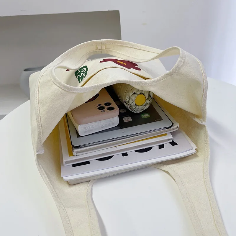 Great Price Custom Printed Recycle Foldable Cotton Canvas Fabric Womens Tote Bag Reusable Grocery Shopping Tote Bag with Logo