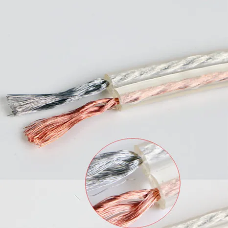 2C Transparent Speaker Wire Hotsale High Performance Audio Cable Use To Home Theater Cable