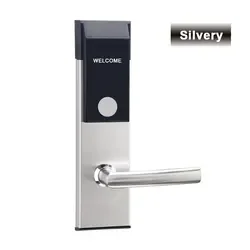Factory Wholesale SUS Silver Black Golden Red Bronze Electronic Swipe Card Door Access Control Rfid Card Smart Hotel Door Lock