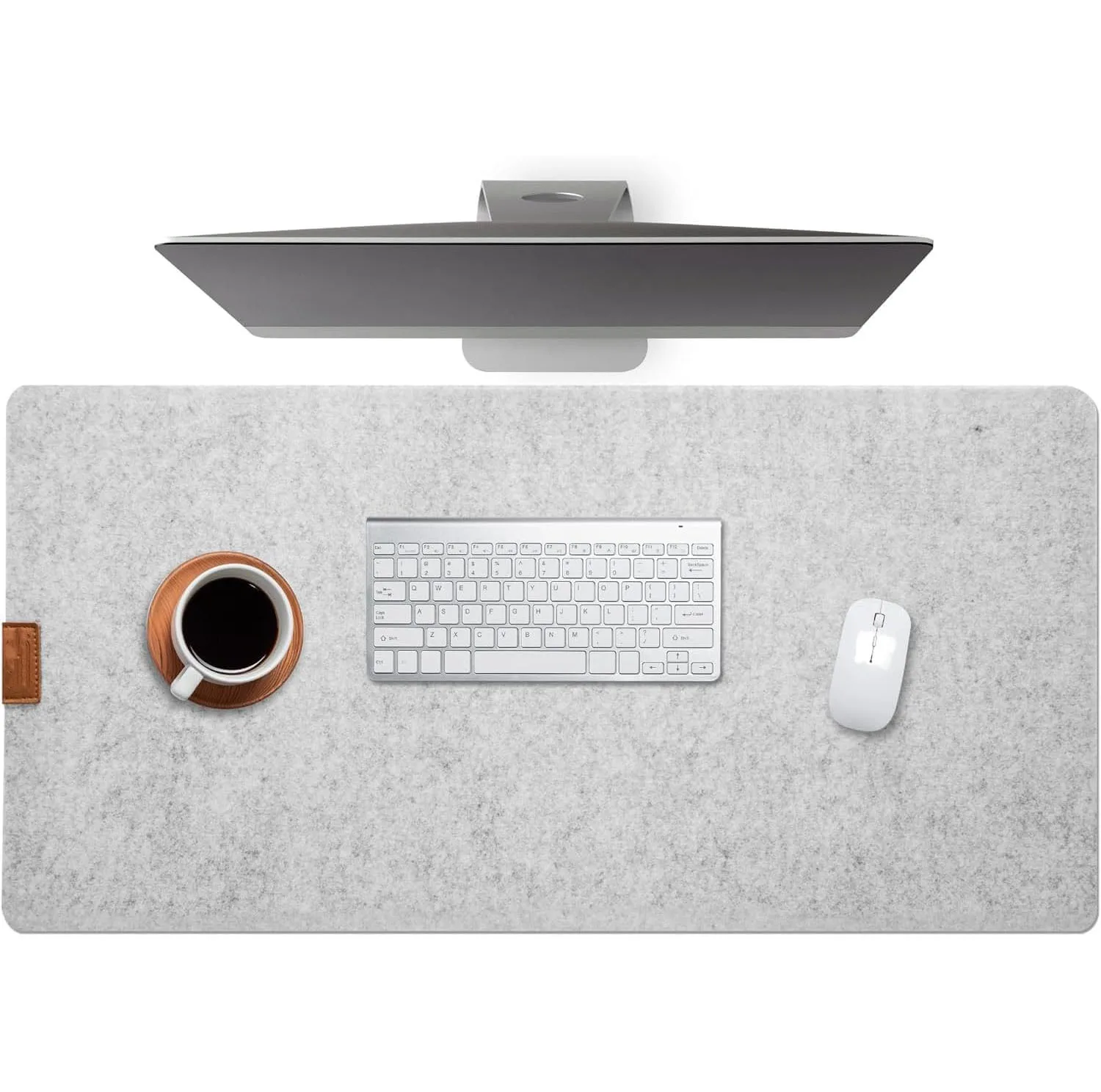 Hot sale 3mm thick grey felt and cork mat for mouse/desk