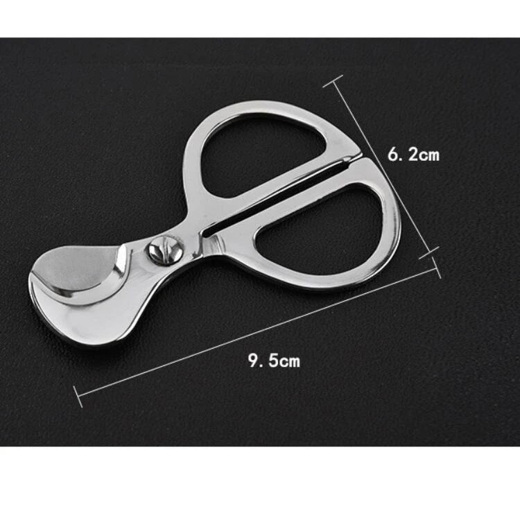 
Best sell Stainless steel cigar cutter Dual blade tobacco Knife Scissors Smoking Tool 