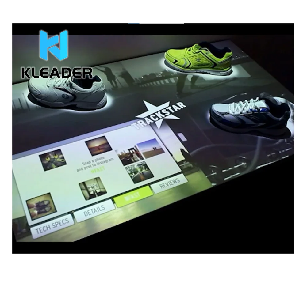 Interactive led desktop Object recognition system smart capacitive touch physical recognition table rotation  interactive