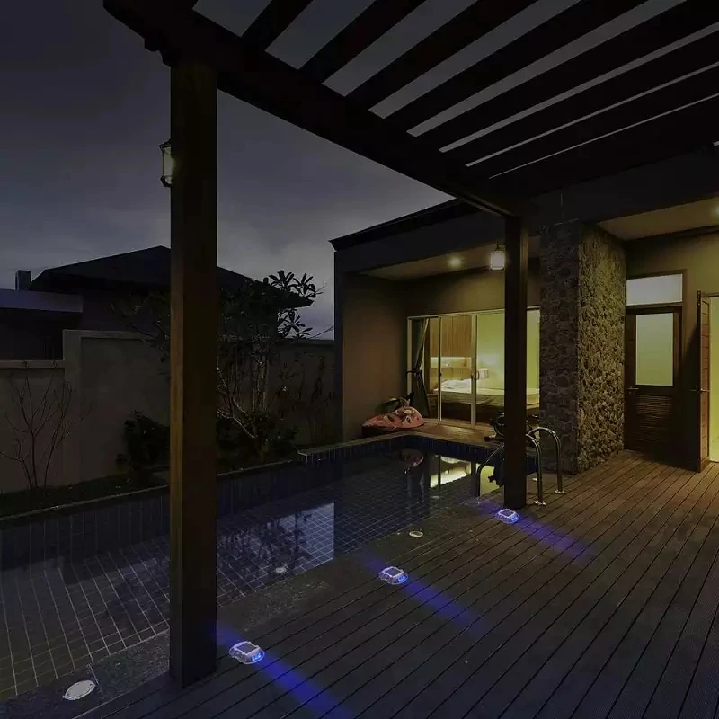 Solar  Road Studs IP68 Waterproof  Landscape Light Solar Deck Light For the Road and Garden Lighting