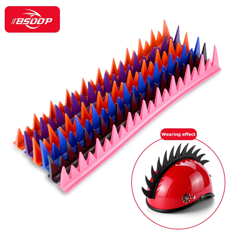 Full-Face Off-Road Silicone Strip Personality Vintage Universal Motorcycle Helmet Deccockcomb Decoration