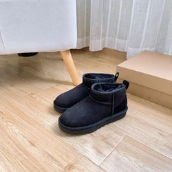 2021 New Winter Snow Boots Anti-Slip Fur Plus Shoes To Keep Warm Winter Large Size Short-Tube Women Fur Snow Boots