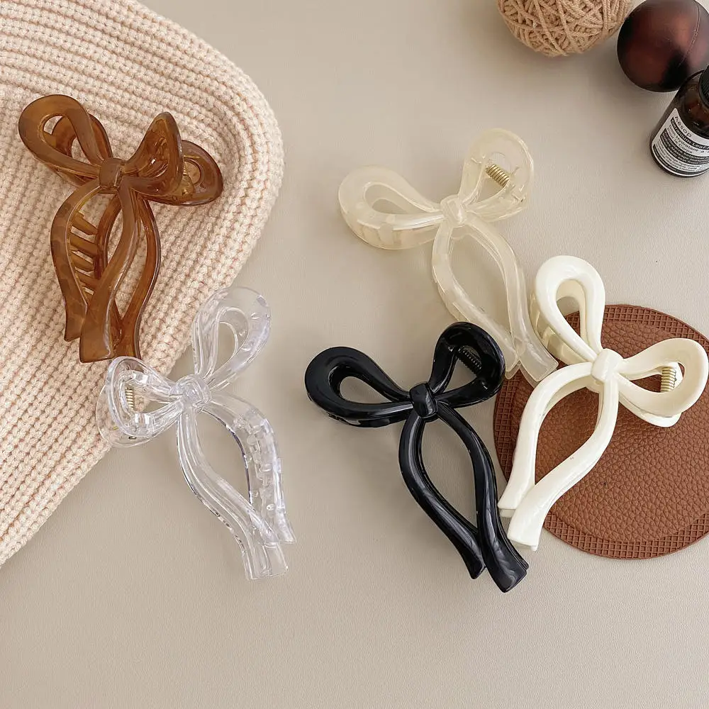 Glitter Transparent Clear Large Claw Clips Black Plastic Hair Clip Claw New Cute Vintage Women Hair Accessories Claw Clip