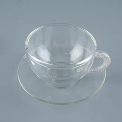 Double Coffee Mugs With  Crystal Handle Mugs Drinking Insulation Double Wall Glass Tea Cup Milk Drink Ware Creative Gift Box