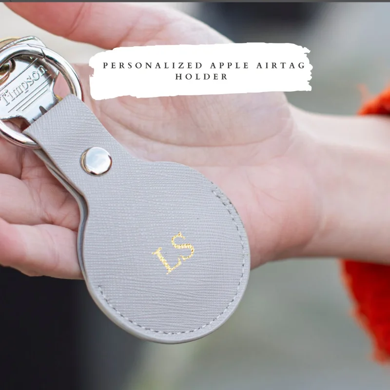 YY Stocked Personalized Key Fob PU Leather Custom Key Ring Fashion Leather Key Chain for Women Men Gifts