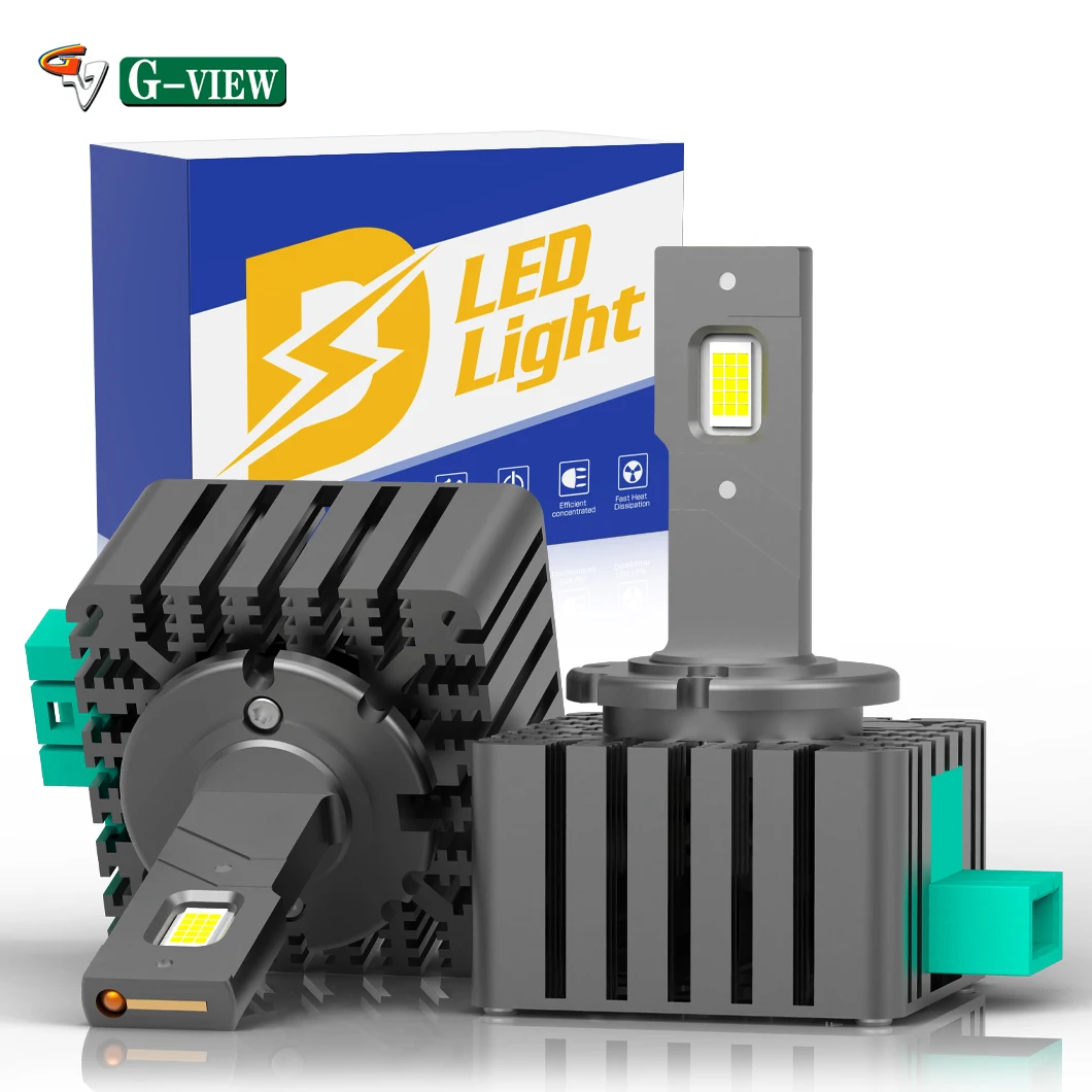 Gview LED Headlights D3r D3s Auto LED Bulb D2s D2r D3s D3r LED D5s D8s Super Bright Directly Play and Plug D3s Car LED Light
