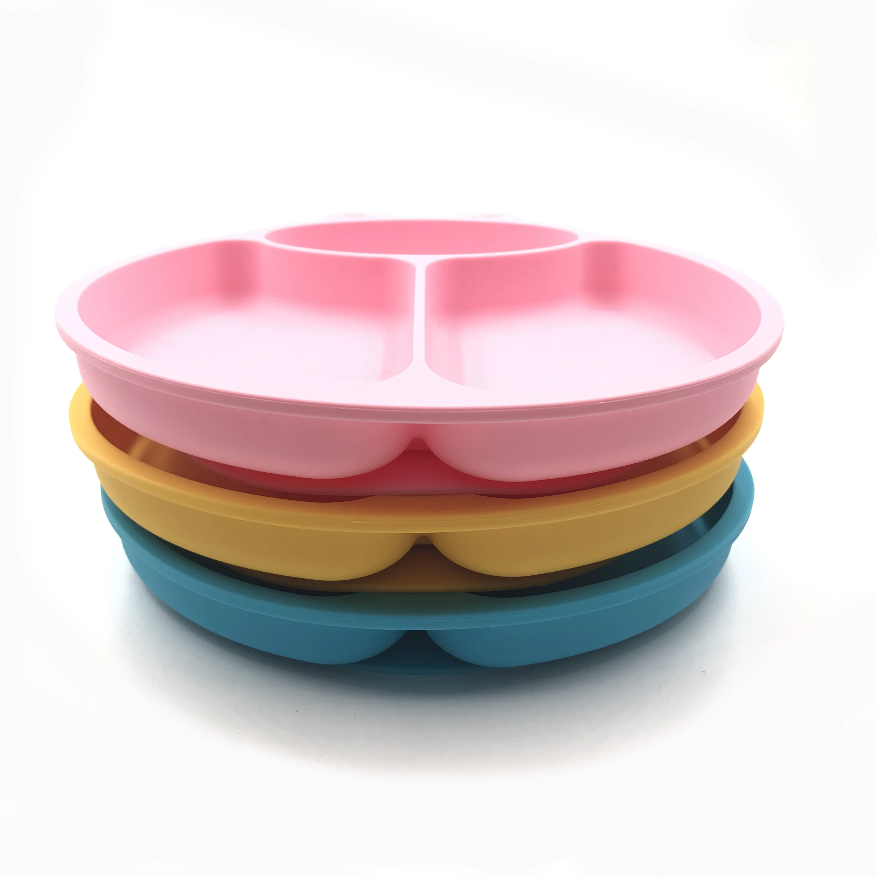 Leatchliving BPA Free Silicon Food Grade Suction Plate Ladybird Shape Custom Logo