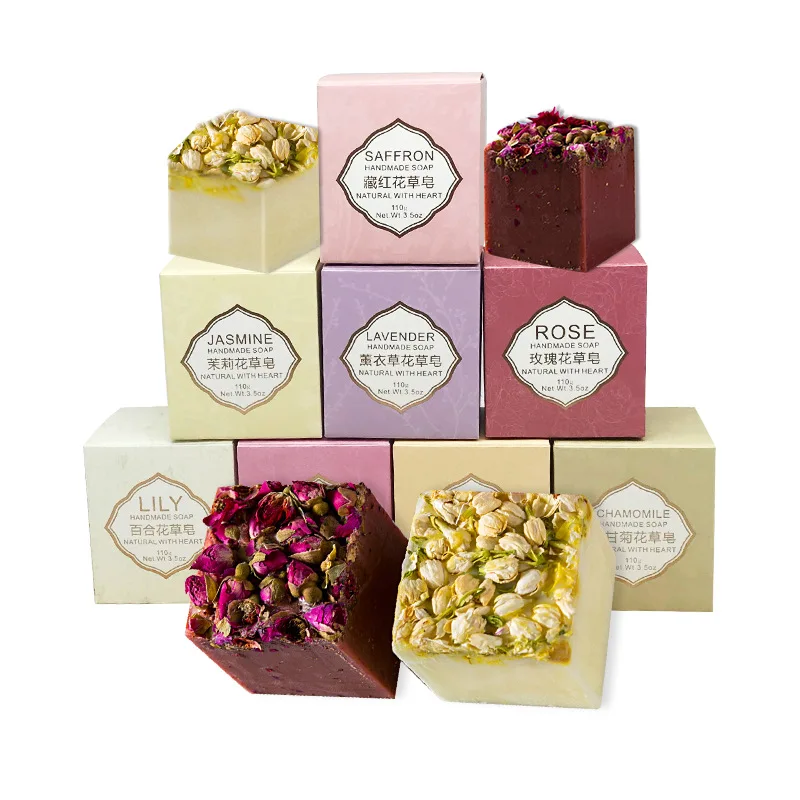 Натуральное мыло ручной работы с эфирным маслом для очищения лица и тела, мыло Yoni Flower