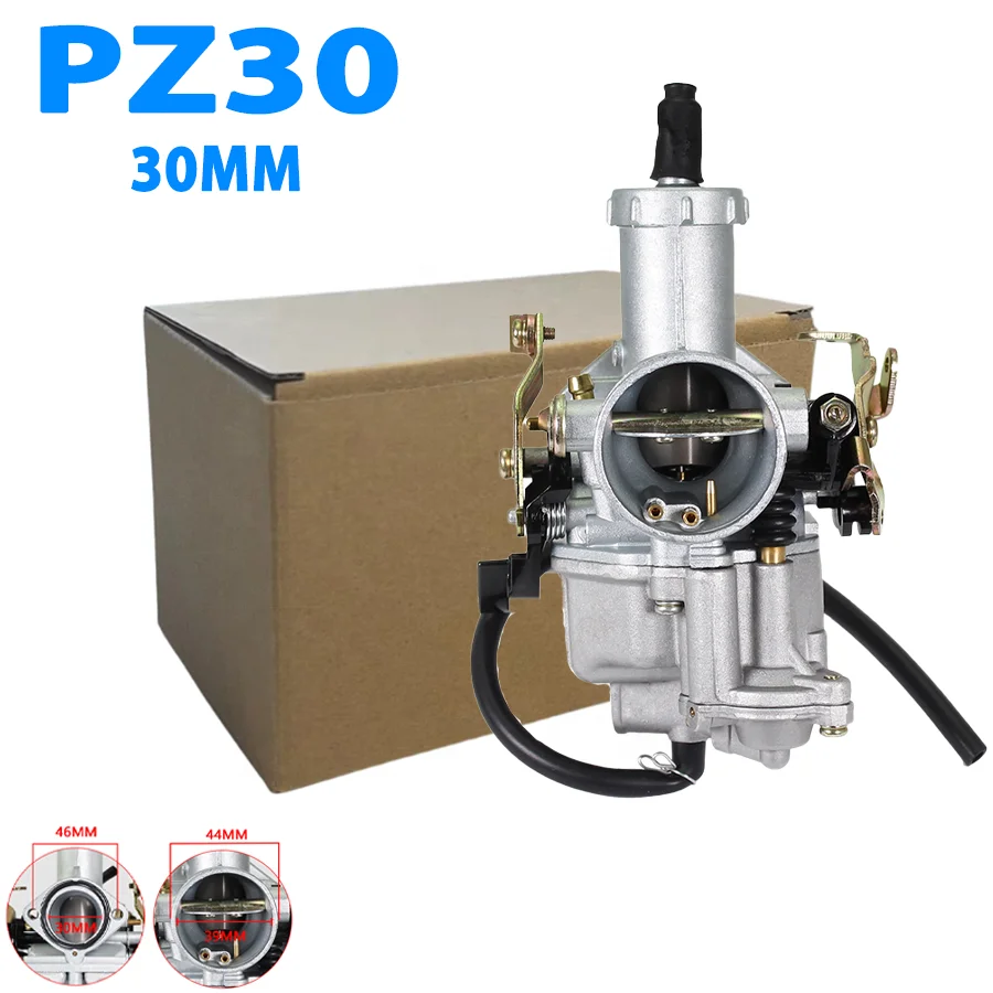 Motorcycle Carburetor for PZ30 CG200 175 CQR TRX XT XR XL250 Motorcycle Engine Parts with Accelerator Pump Aluminum Alloy STDW