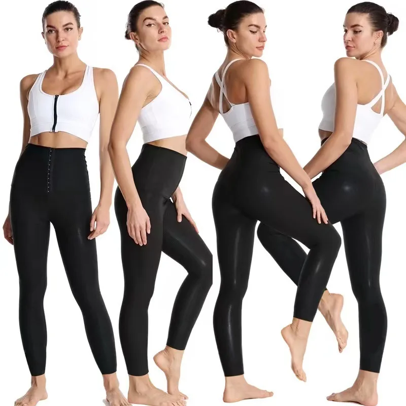 Plus Size Sauna Suit Body Building Pants Set Weight Loss Magic Slimming Suit Neoprene Shapewear Sauna Leggings