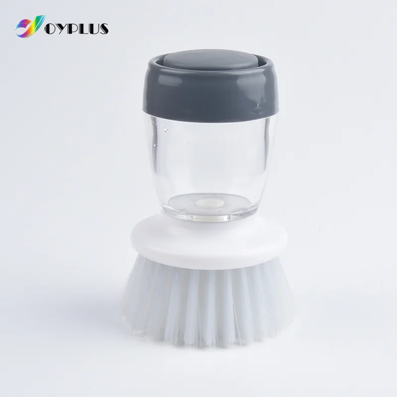 Hot Sale Palm Washing Kitchen Soap Dispensing Scrubber Cleaning Brush Dish Brush