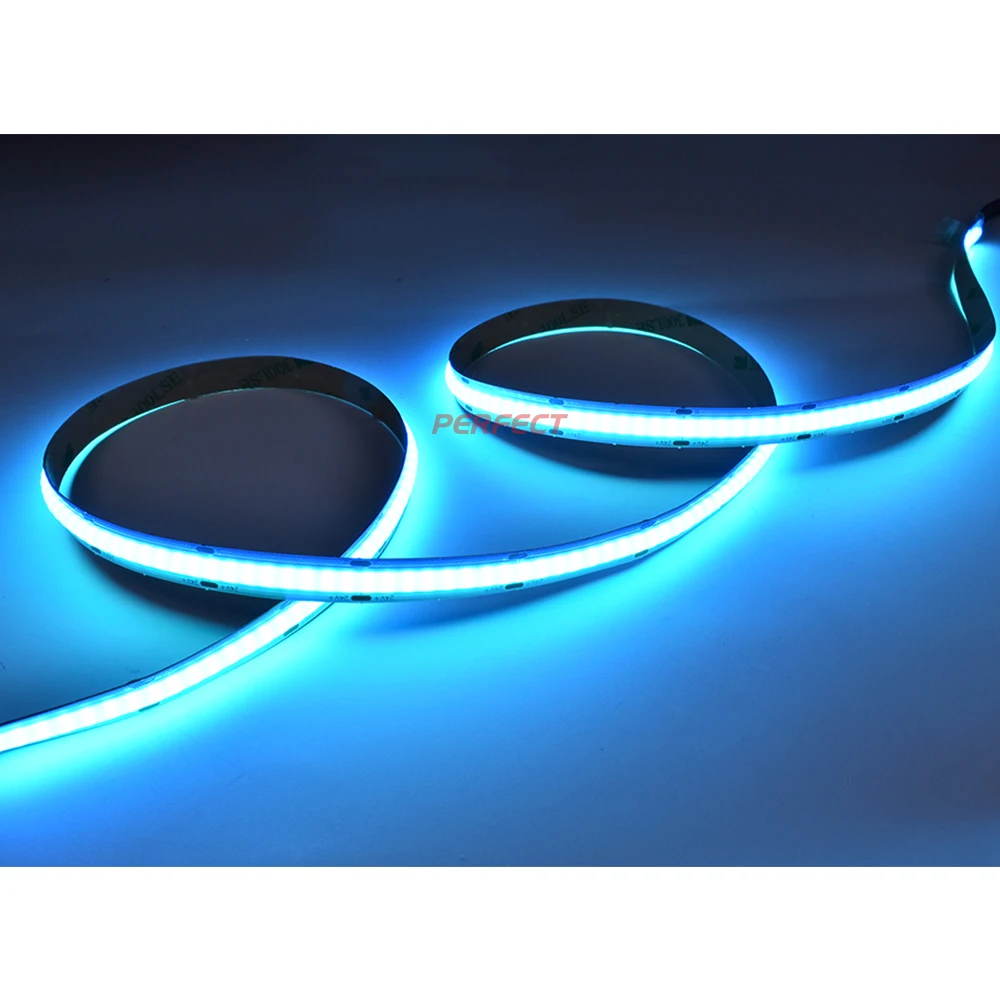 Лидер продаж цена от производителя красочная резка 10 мм ширина 768 светодиодов TCEFREP 24 В 14 Вт гибкая светодиодная лента cob rgb