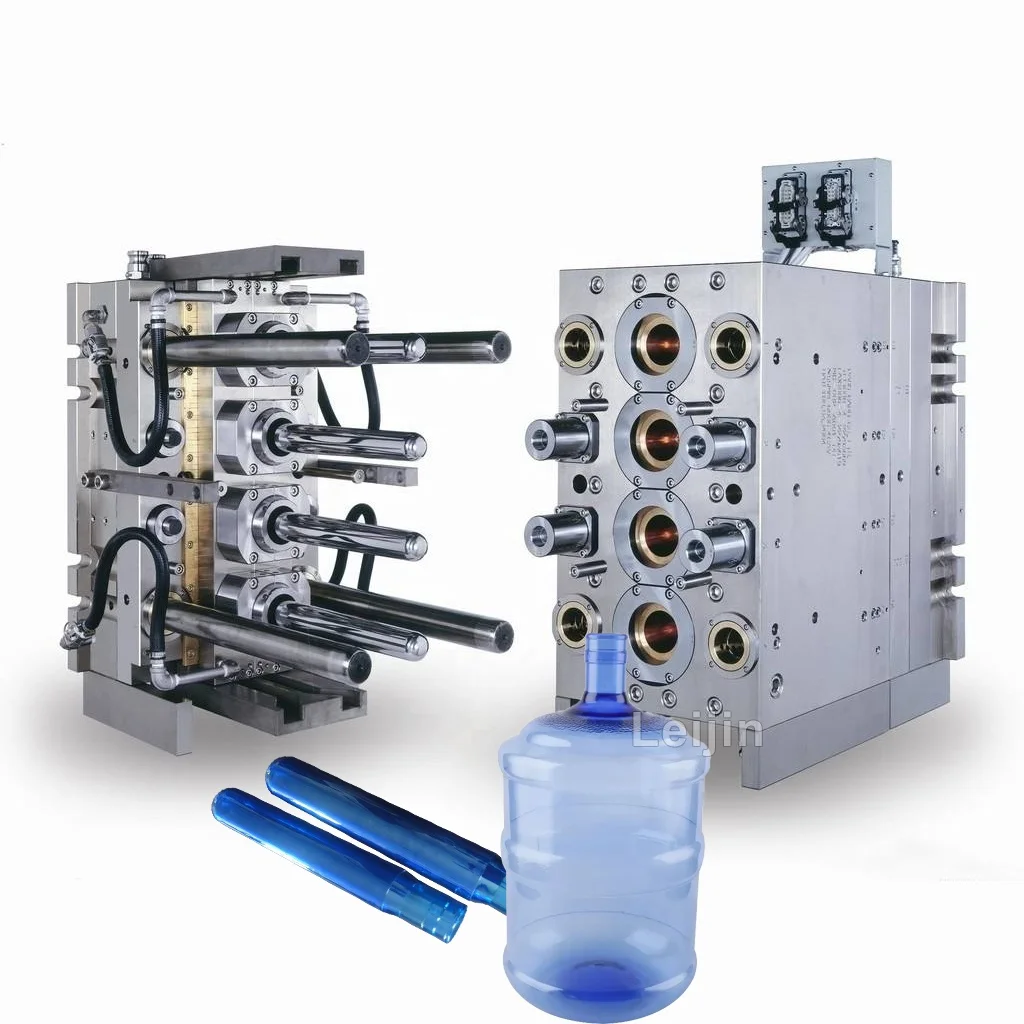 2 Gallon To 5 gallon 600g 650g 680g 720g 730g PET Preform Mold With 1.2083 S136HH Steel Double Self Lock For Each Cavity